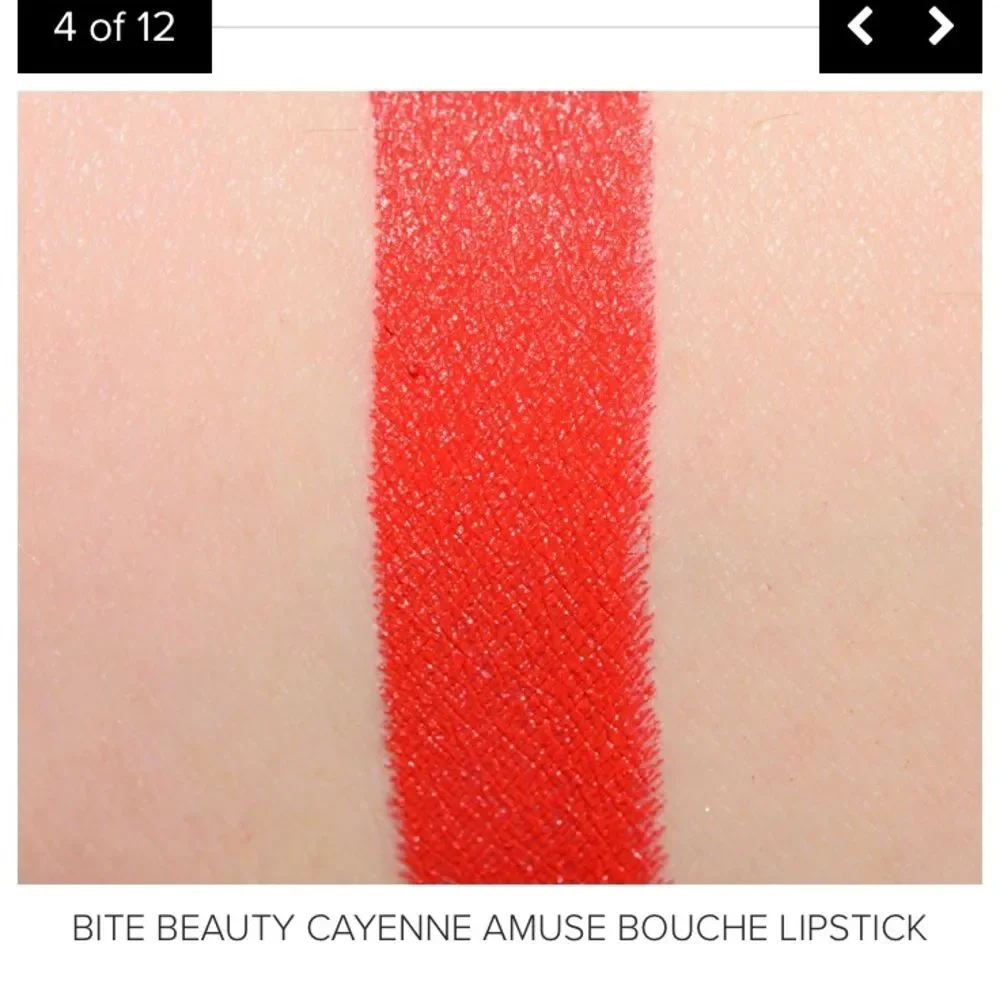 Bite Beauty Amuse Bouche Lipstick Cayenne Bright Red Warm Mini Size RARE
